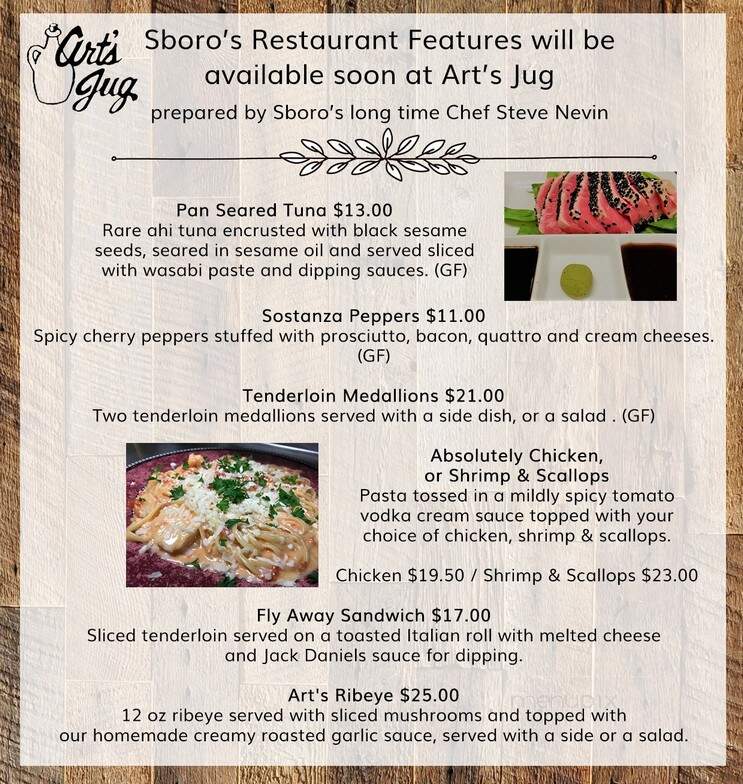 Art's Jug - Watertown, NY menu_pic