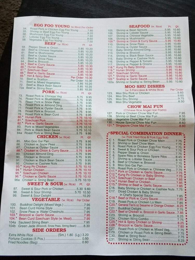 Best Cook Chinese Restaurant - Altamont, NY menu_pic