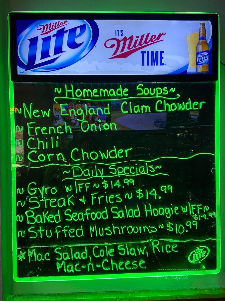 C J's Restaurant - Weedsport, NY menu_pic