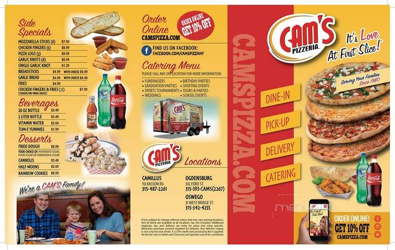Cam's New York Pizzeria - Oswego, NY