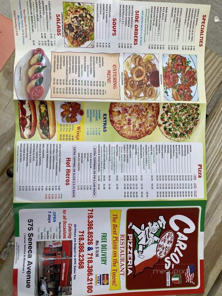 Carlo's Pizza - Ridgewood, NY menu_pic
