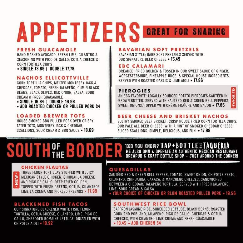 Ellicottville Brewing Co - Ellicottville, NY menu_pic