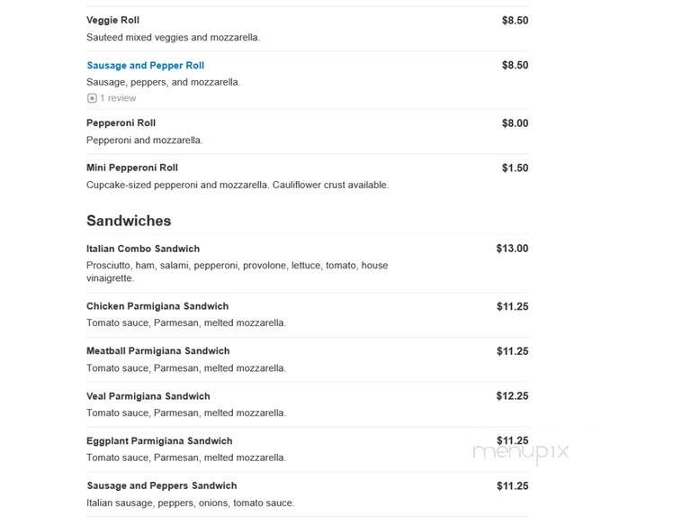 Frankie & Louie's Restaurant - Port Chester, NY menu_pic