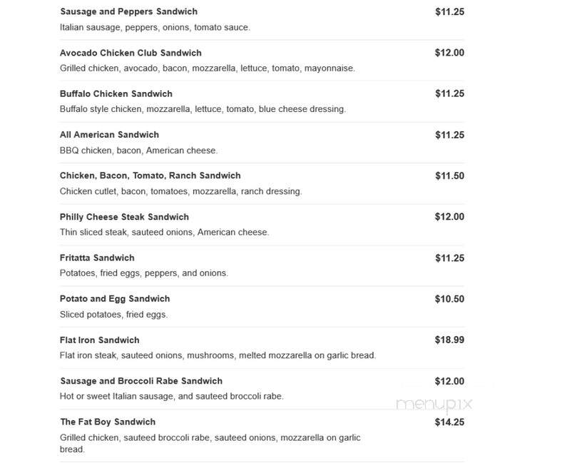 Frankie & Louie's Restaurant - Port Chester, NY menu_pic