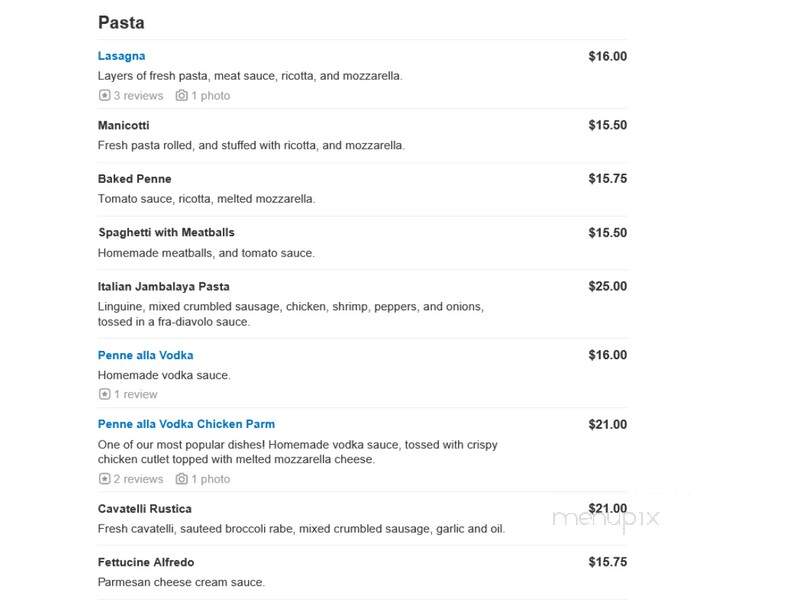 Frankie & Louie's Restaurant - Port Chester, NY menu_pic