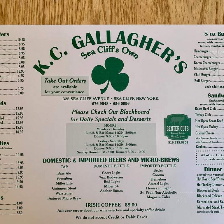 K C Gallaghers - Sea Cliff, NY