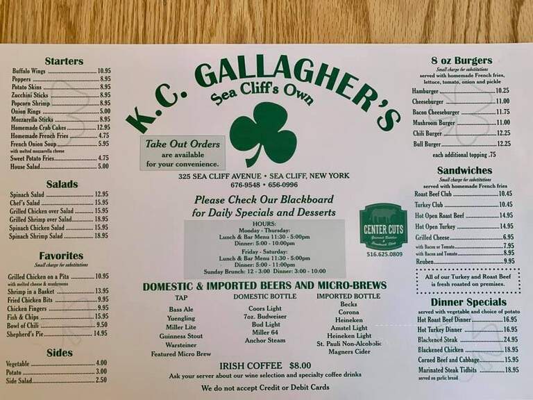 K C Gallaghers - Sea Cliff, NY