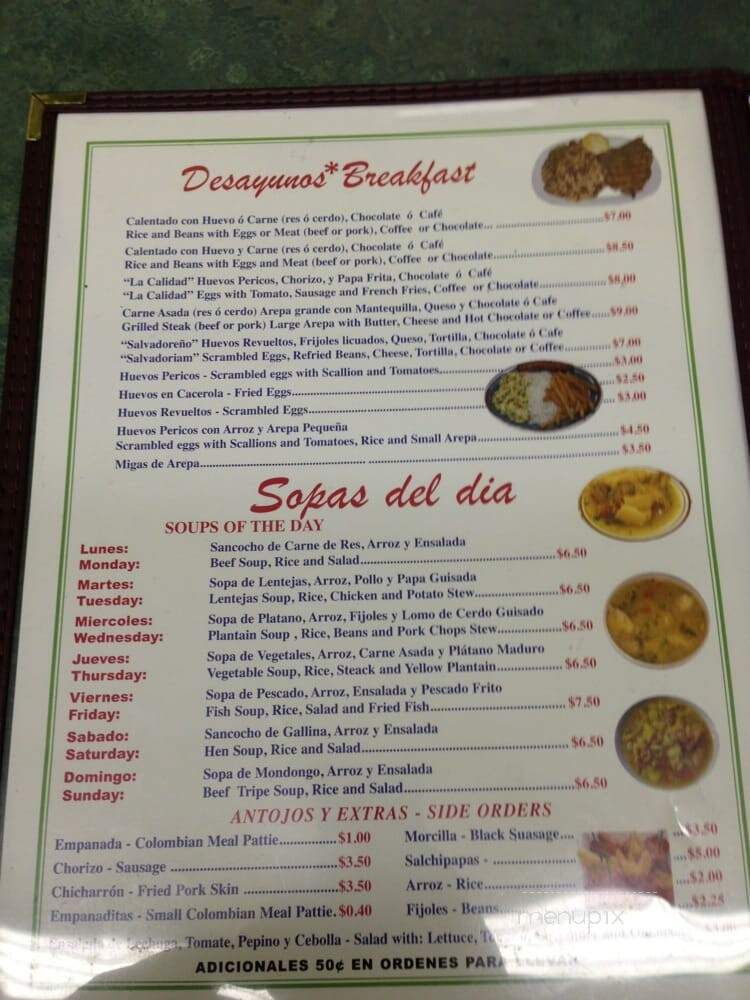 La Calidad Bakery - Freeport, NY menu_pic