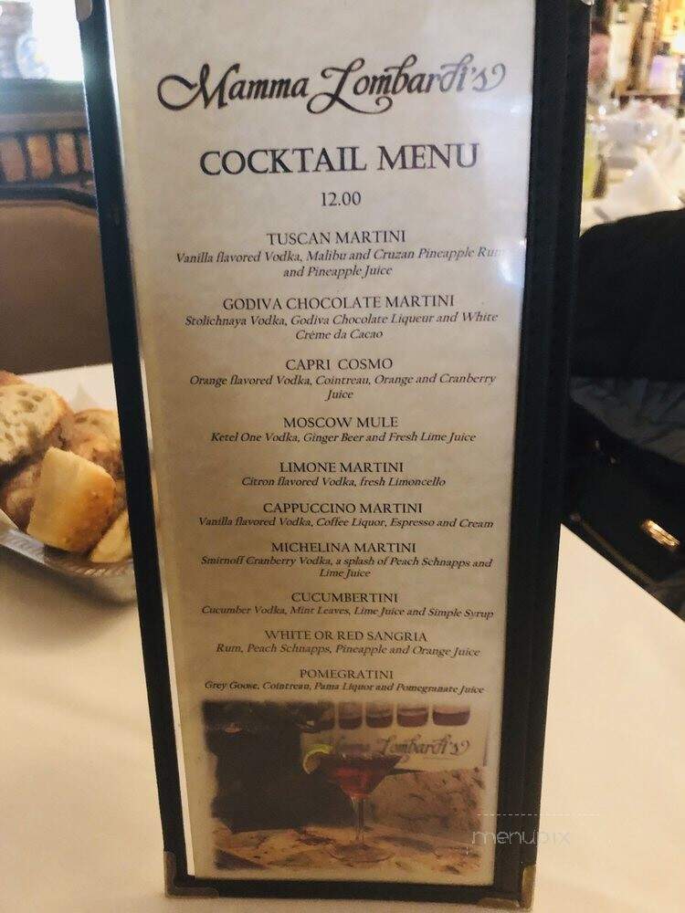 Mamma Lombardi's Restaurant - Holbrook, NY menu_pic