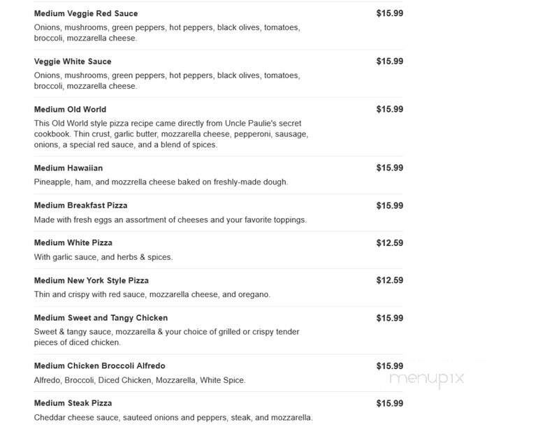 Mark's Pizzeria - Walworth, NY menu_pic