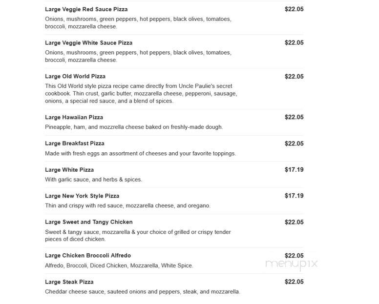 Mark's Pizzeria - Walworth, NY menu_pic