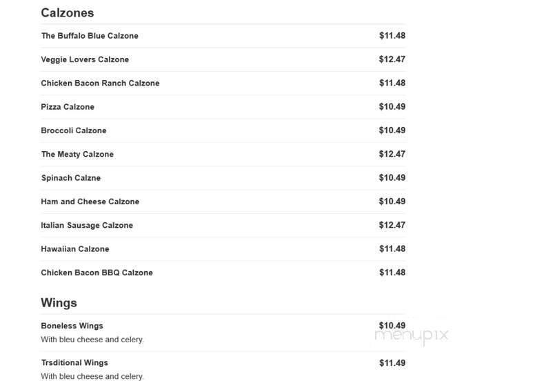 Mark's Pizzeria - Walworth, NY menu_pic
