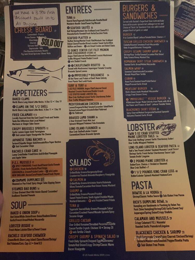Rachel's Waterside Grill - Freeport, NY menu_pic