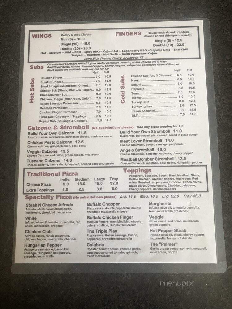 Raintree Restaurant & Pizzeria - Tonawanda, NY menu_pic