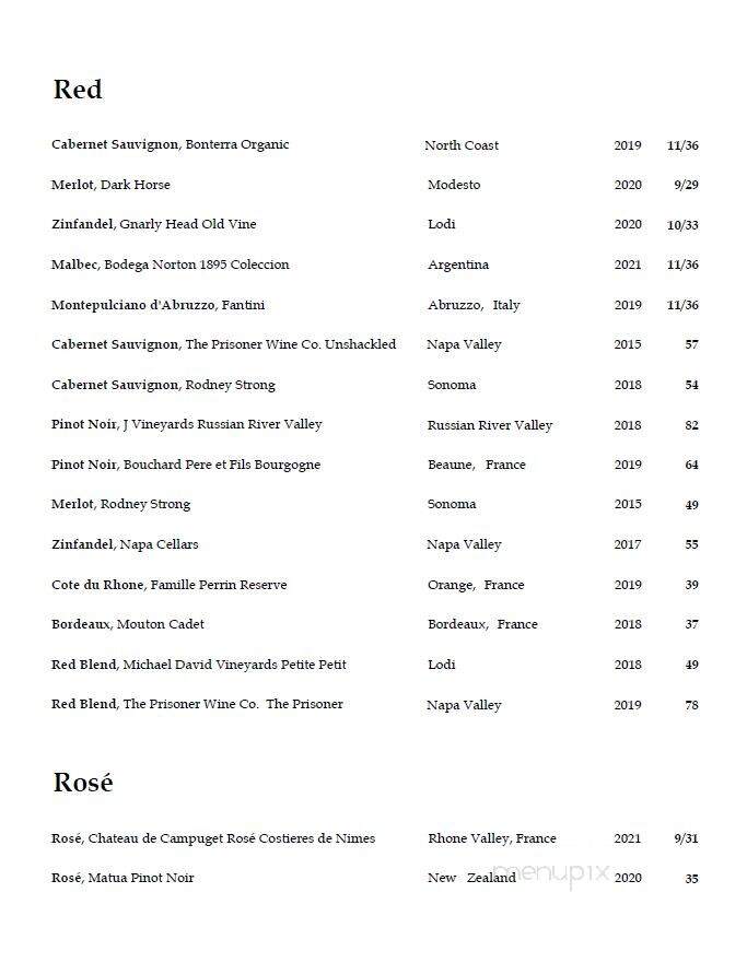 Rose & Kettle Restaurant - Cherry Valley, NY menu_pic