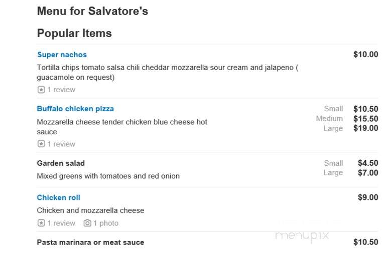 Salvatore The Original Pizza - Red Hook, NY