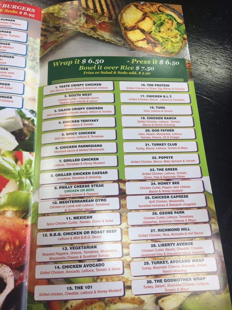 Taste Deli & Grill - Ozone Park, NY menu_pic