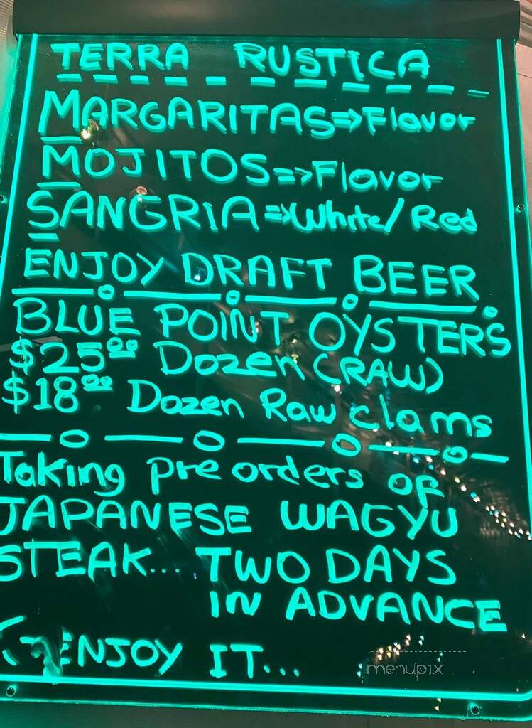 Terra Rustica - Briarcliff Manor, NY menu_pic