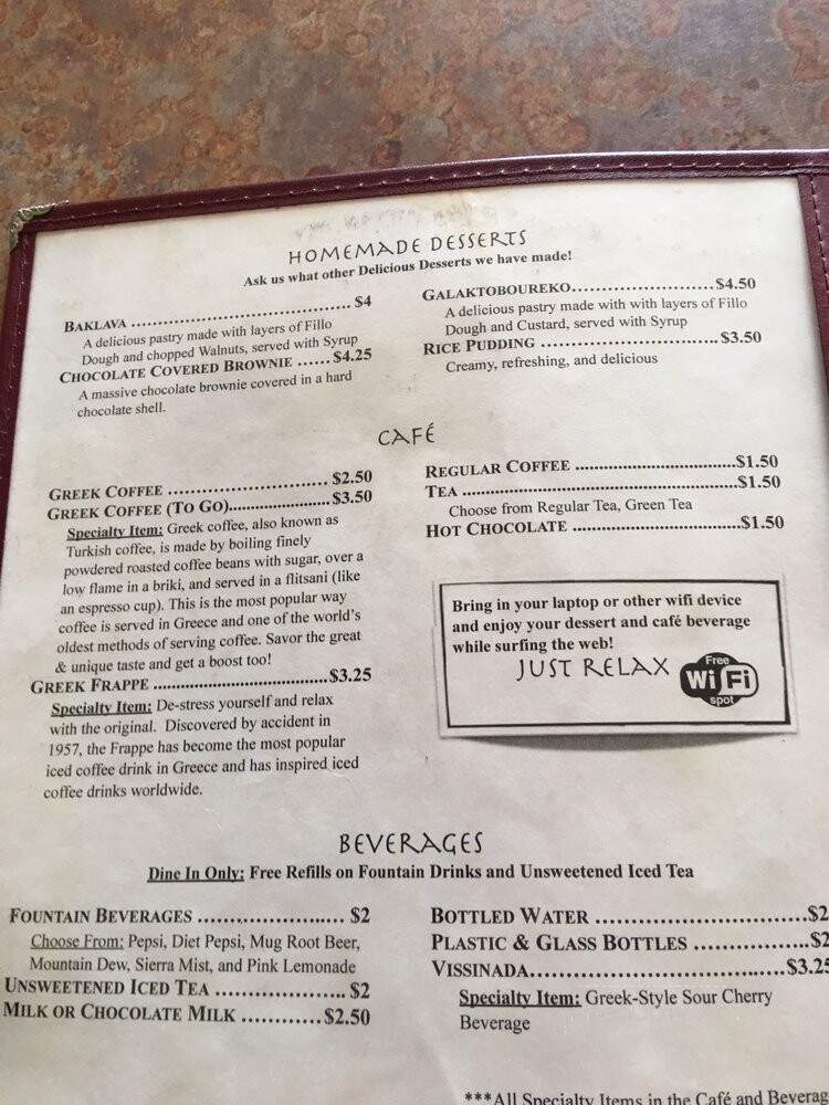 Tony's Gyro & Grill - Wappingers Falls, NY menu_pic