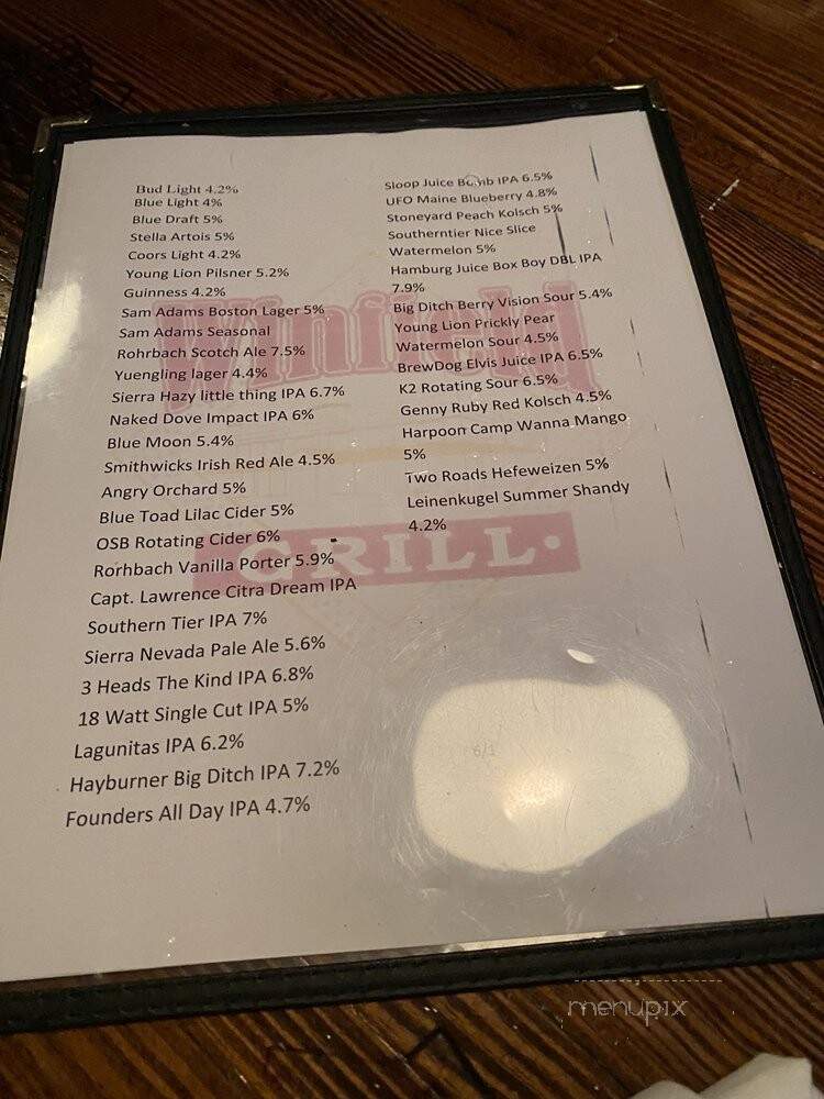 Winfield Grill - Rochester, NY menu_pic