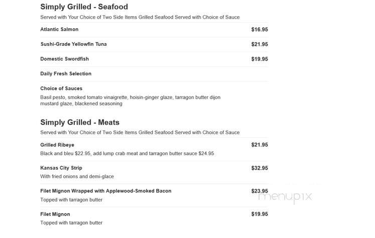 Boathouse On Lake Julian - Arden, NC menu_pic