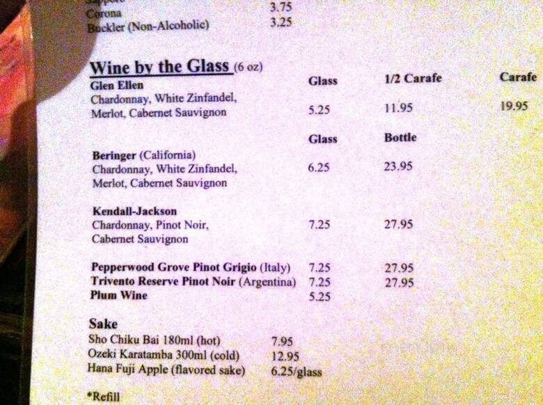 Thai House At Tower Place - Charlotte, NC menu_pic