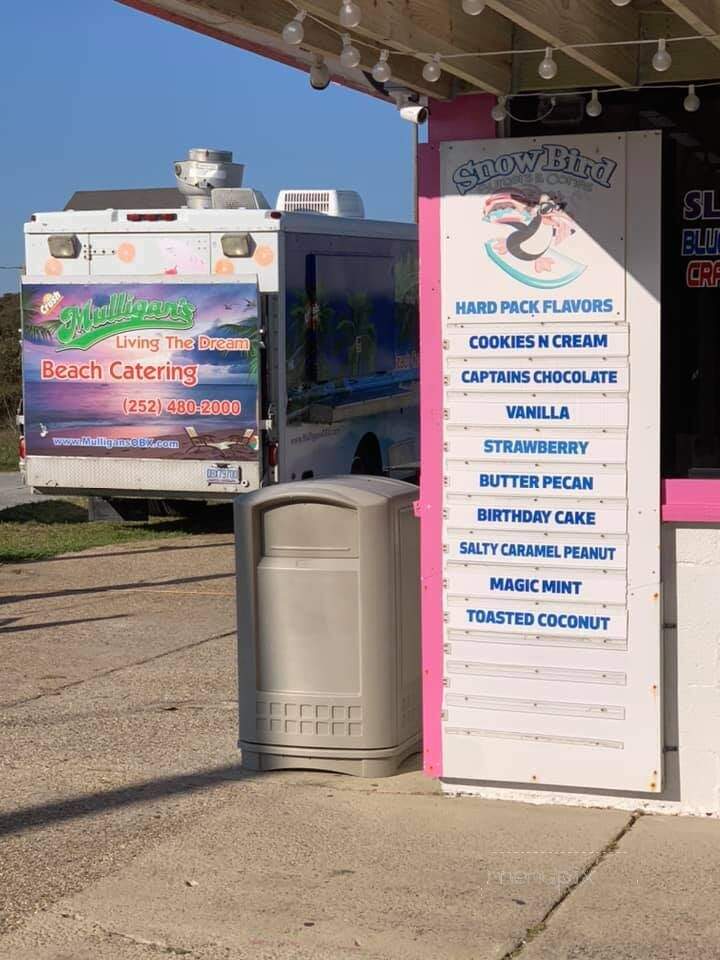 Snowbird - Nags Head, NC menu_pic