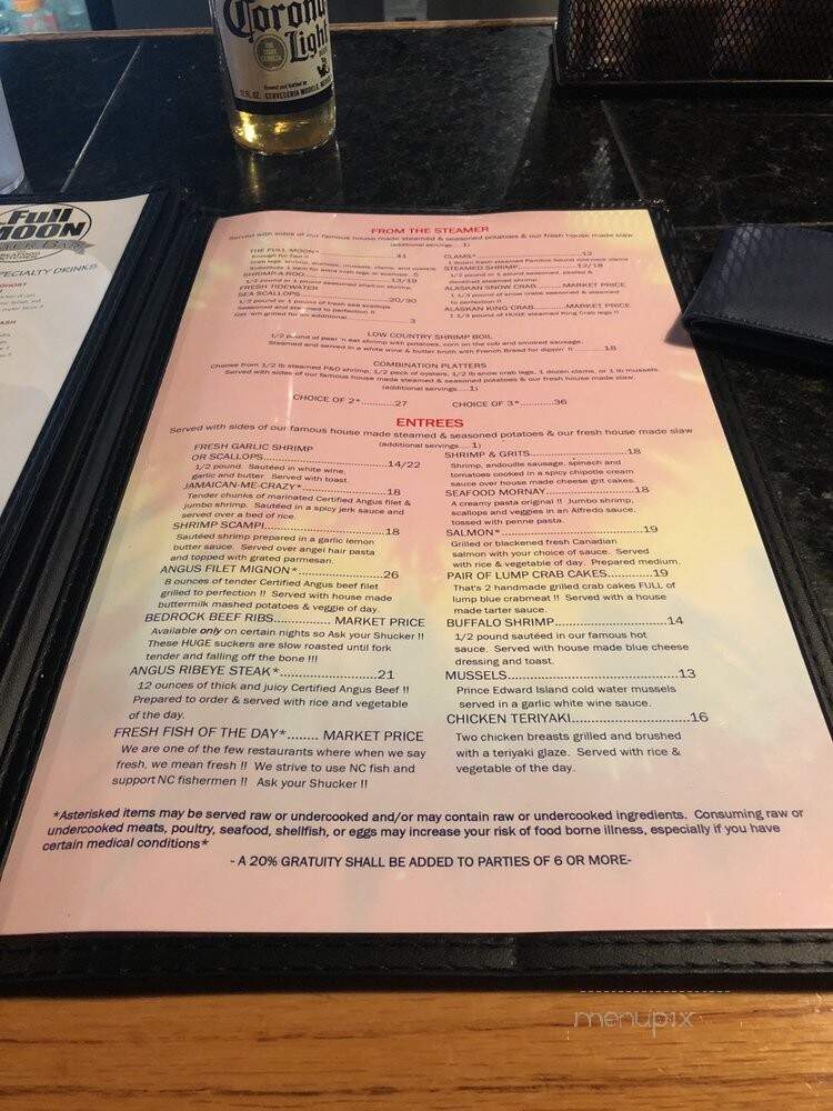 Full Moon - Clemmons, NC menu_pic