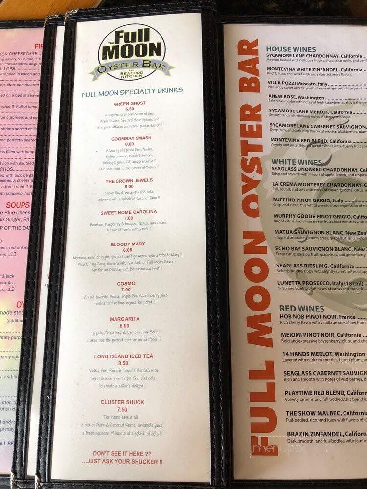 Full Moon - Clemmons, NC menu_pic