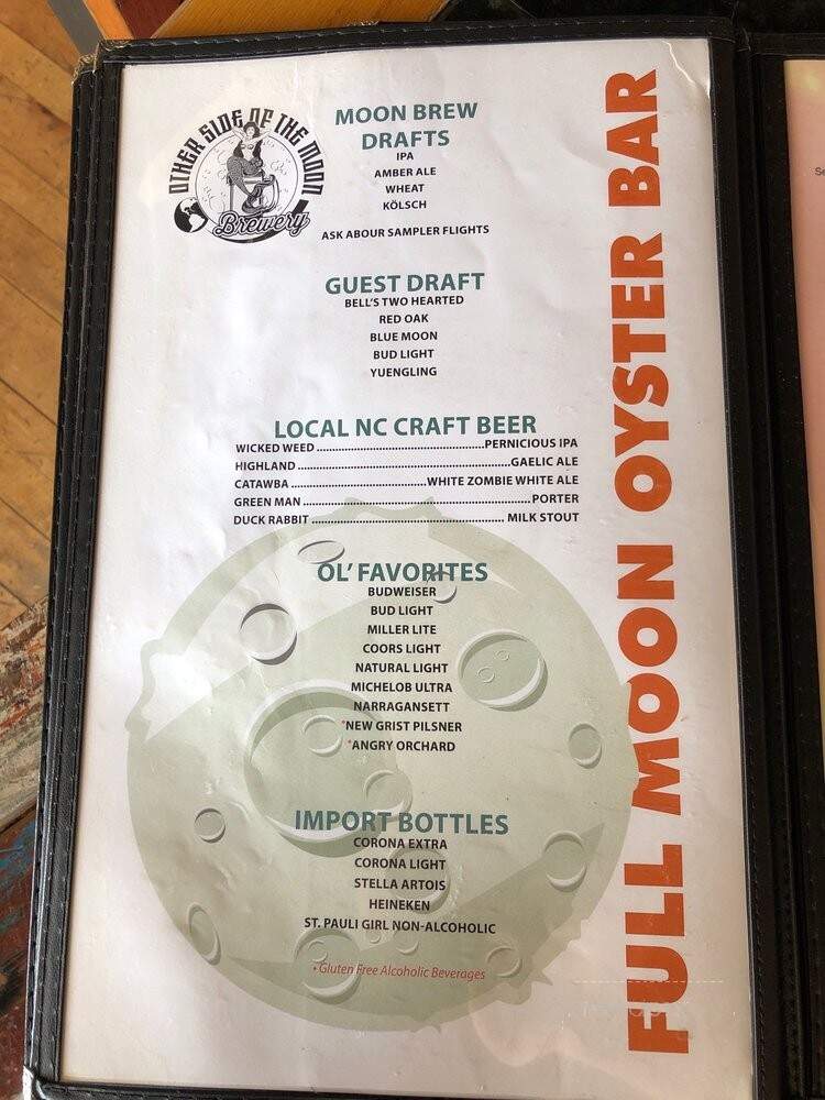 Full Moon - Clemmons, NC menu_pic