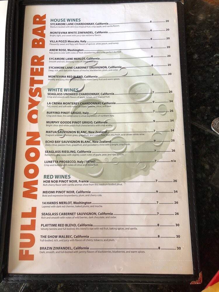 Full Moon - Clemmons, NC menu_pic