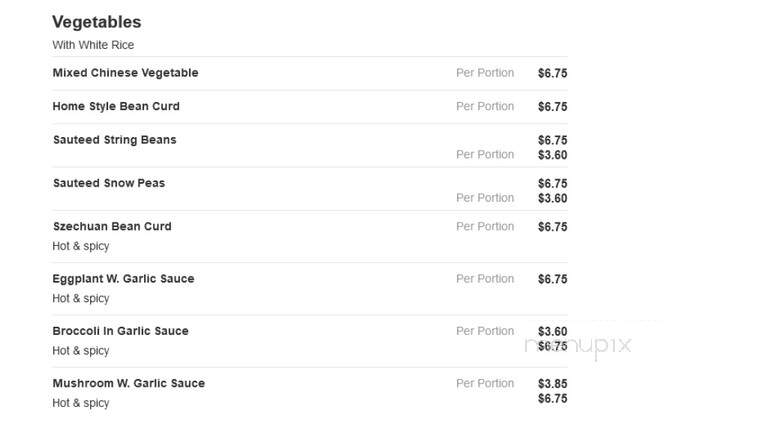 Taste Of China - Creedmoor, NC menu_pic
