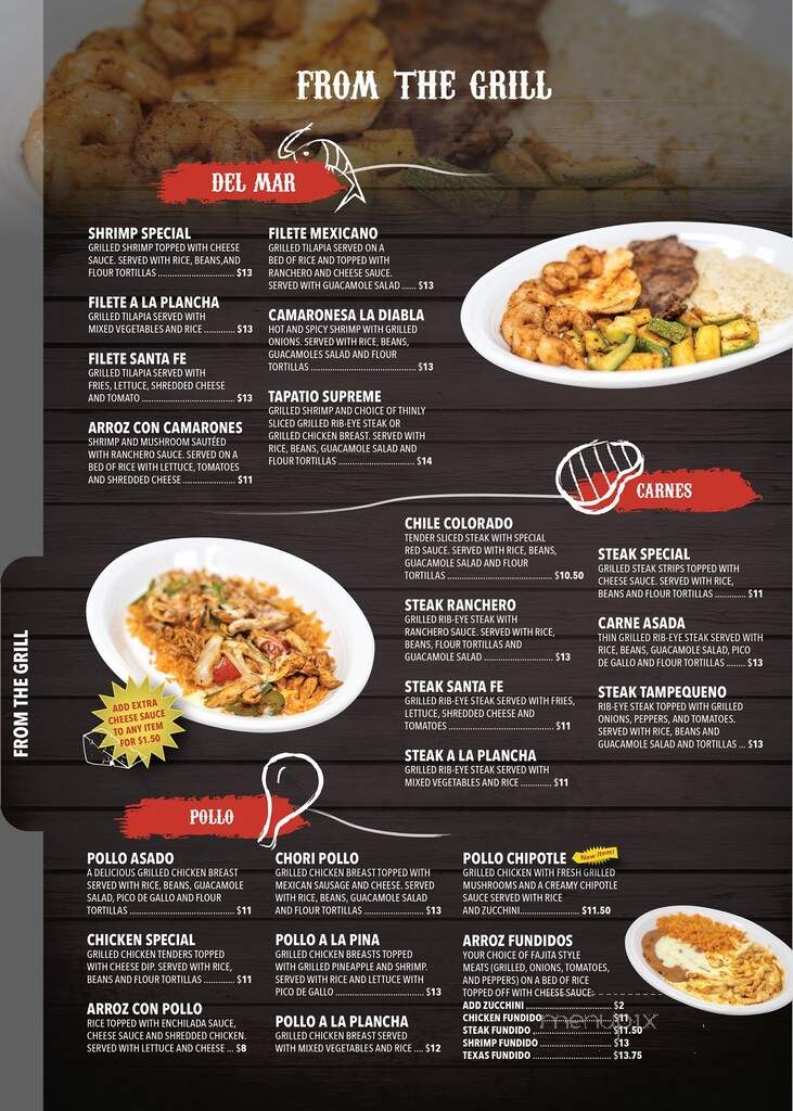 La Bamba - Greensboro, NC menu_pic