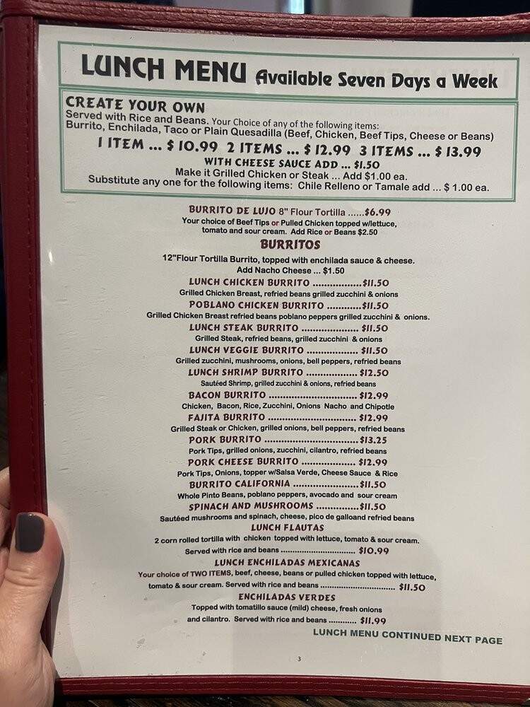 Los Amigos Restaurante - Waynesville, NC menu_pic