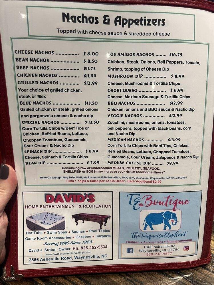 Los Amigos Restaurante - Waynesville, NC menu_pic