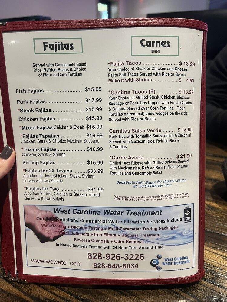 Los Amigos Restaurante - Waynesville, NC menu_pic