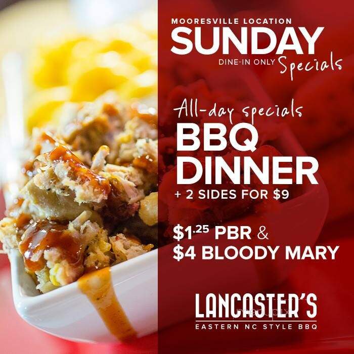Lancaster's Bbq & Wings - Mooresville, NC menu_pic