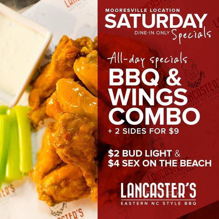 Lancaster's Bbq & Wings - Mooresville, NC menu_pic