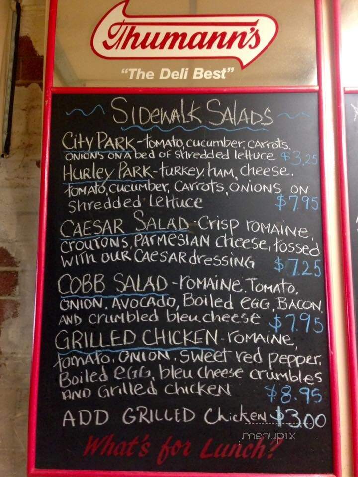 Sidewalk Deli - Salisbury, NC menu_pic