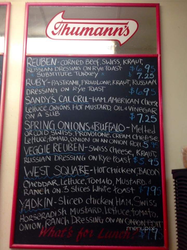 Sidewalk Deli - Salisbury, NC menu_pic