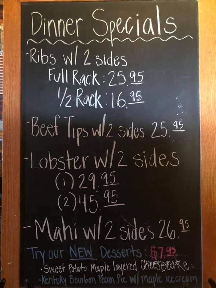 Middleburg Steakhouse - Middleburg, NC menu_pic
