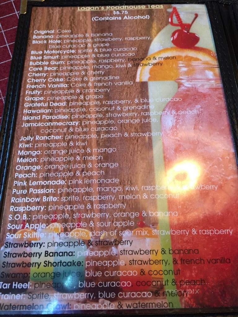 Logan's Roadhouse - Garner, NC menu_pic
