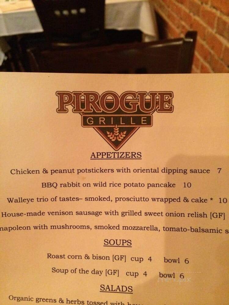 Pirogue Grille - Bismarck, ND menu_pic
