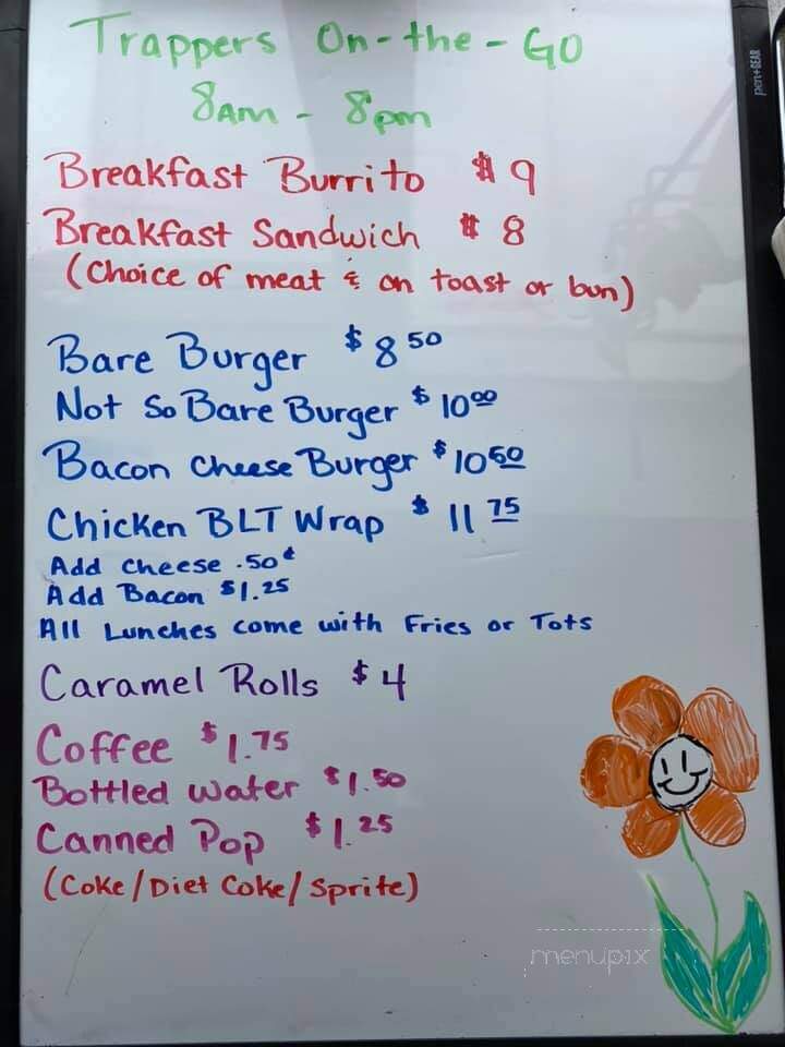 Trapper's Kettle - Belfield, ND menu_pic