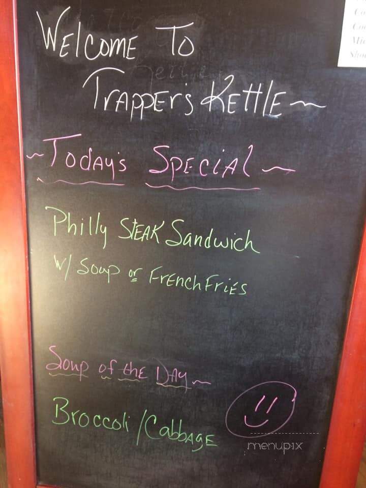 Trapper's Kettle - Belfield, ND menu_pic