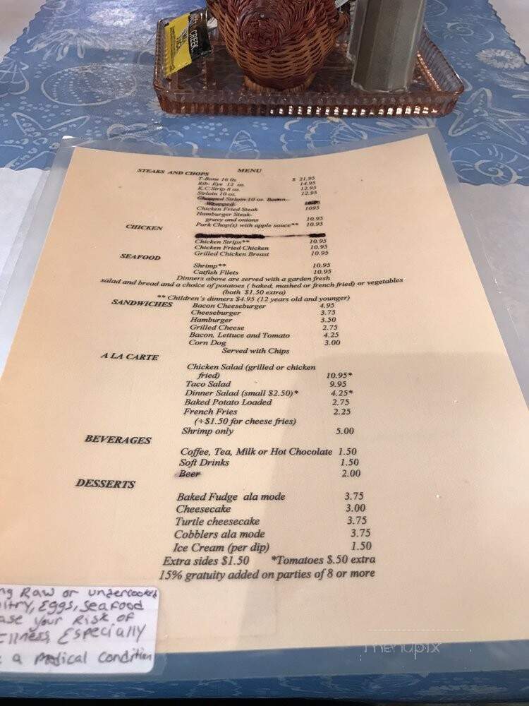 Clayton Country Inn - Clayton, OK menu_pic