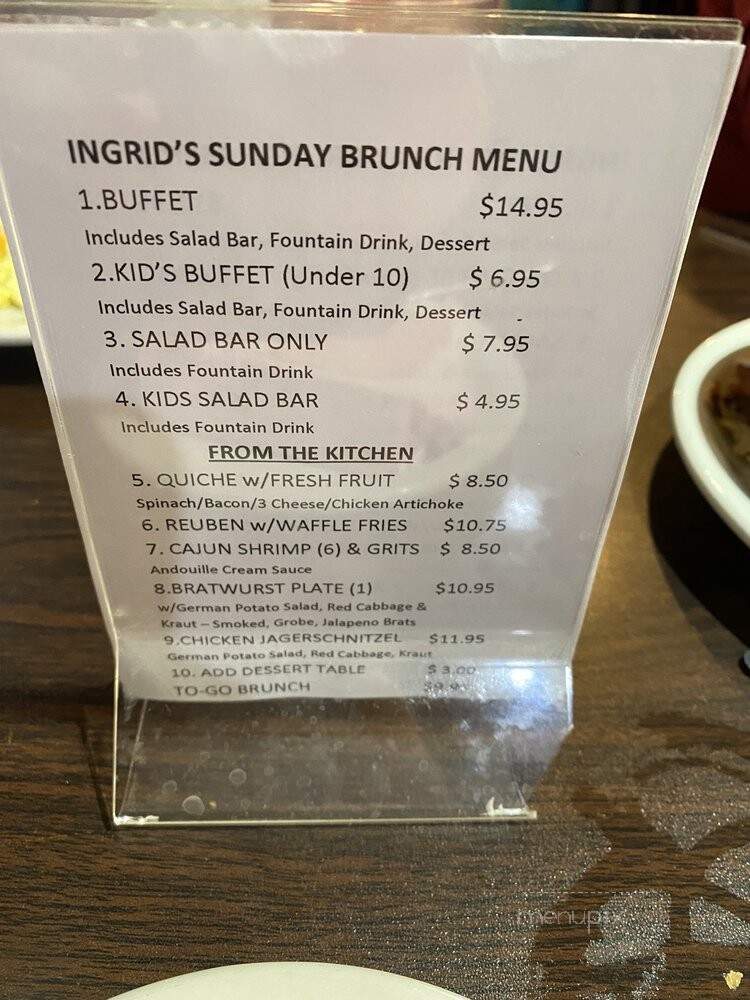 Ingrid's Kitchen - Oklahoma City, OK menu_pic