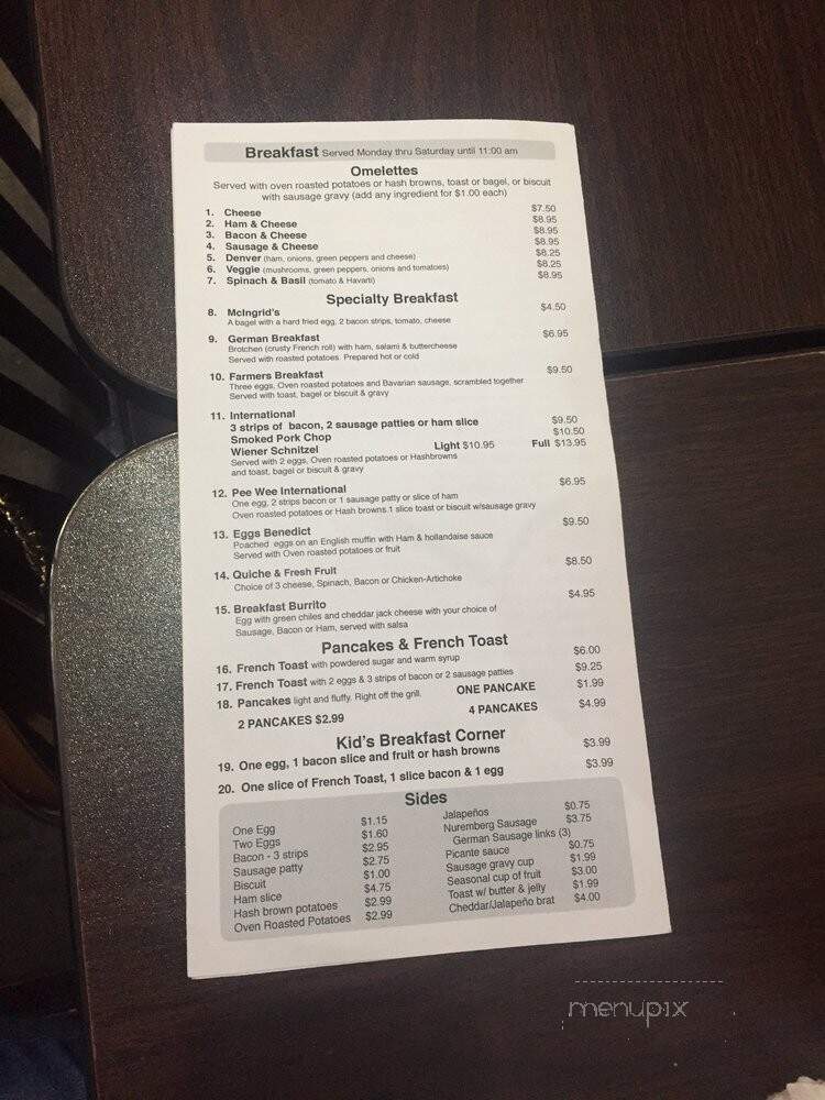 Ingrid's Kitchen - Oklahoma City, OK menu_pic