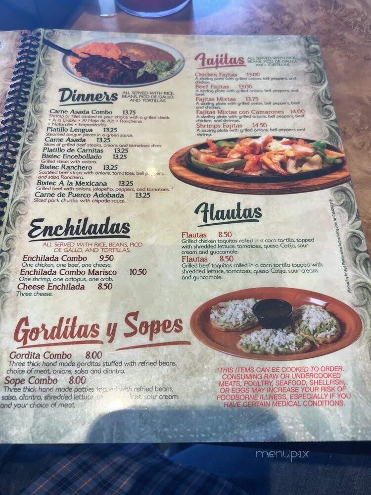 Casa San Marcos - Tulsa, OK menu_pic
