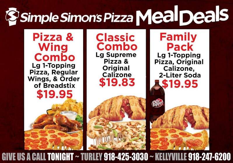 Simple Simon's Pizza - Kellyville, OK menu_pic
